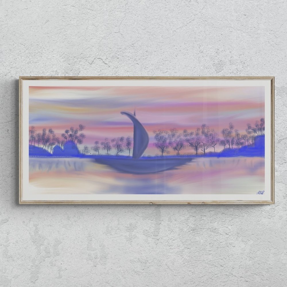 Magical Dusk | romantic | Modern Wall Art Decor | Minimalist Digital Print